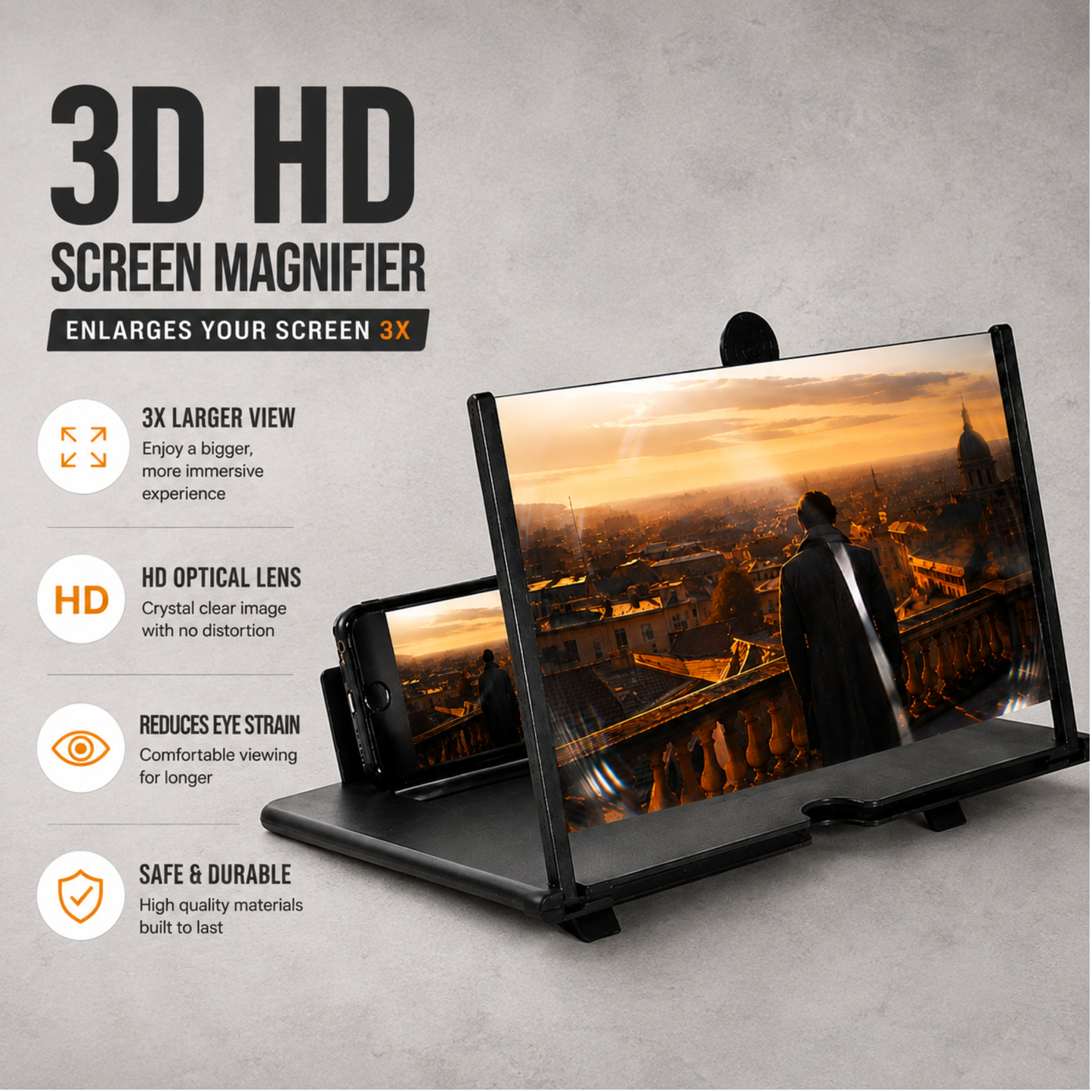 Phone Screen Magnifier 3D HD