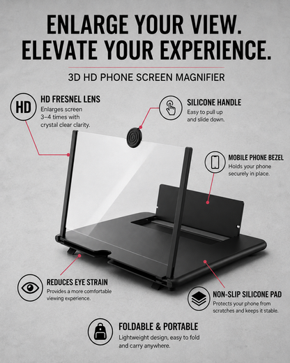 Phone Screen Magnifier 3D HD